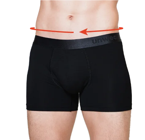 size guide measure waist just above the hip bone