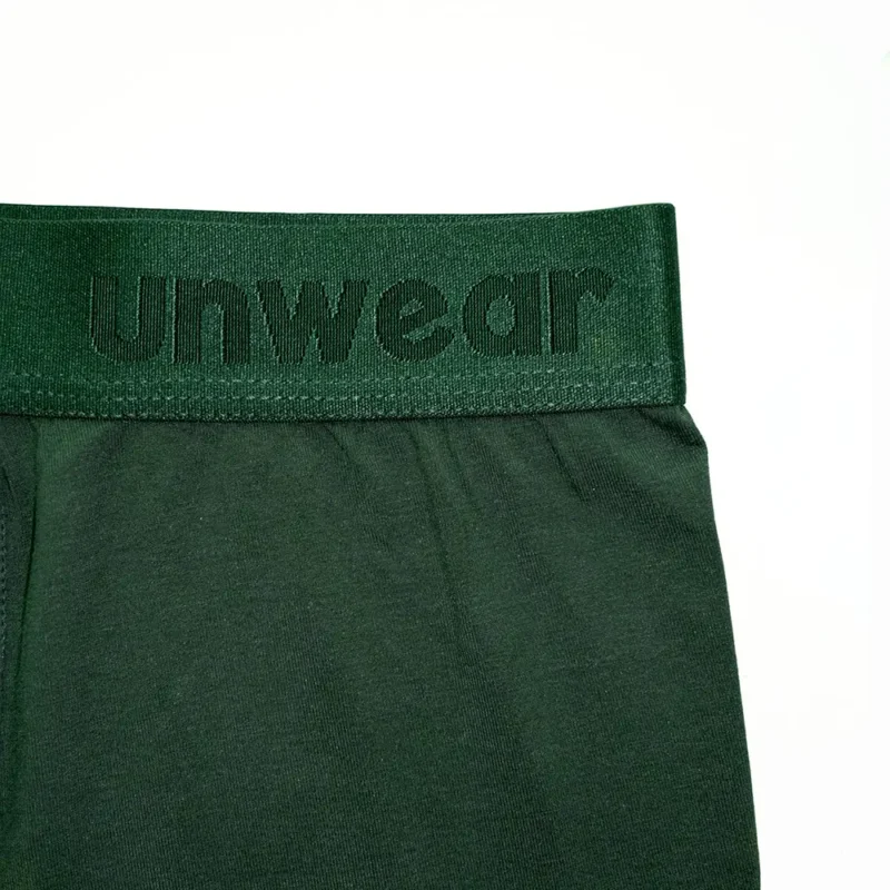 unwear-noble-green-catalog-2 unwear noble green boxer brief waistband logo close up
