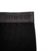 unwear onyx black boxer brief waistband logo close up