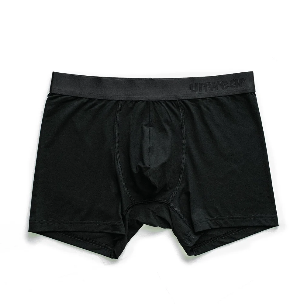 unwear onyx black boxer brief lay flat catalog