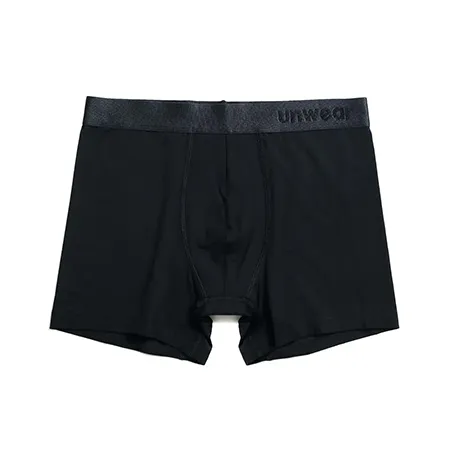 unwear onyx black boxer brief lay flat