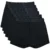 unwear onyx black boxer shorts 6 pack lay flat catalog