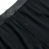 unwear onyx black boxer shorts close up fly and button